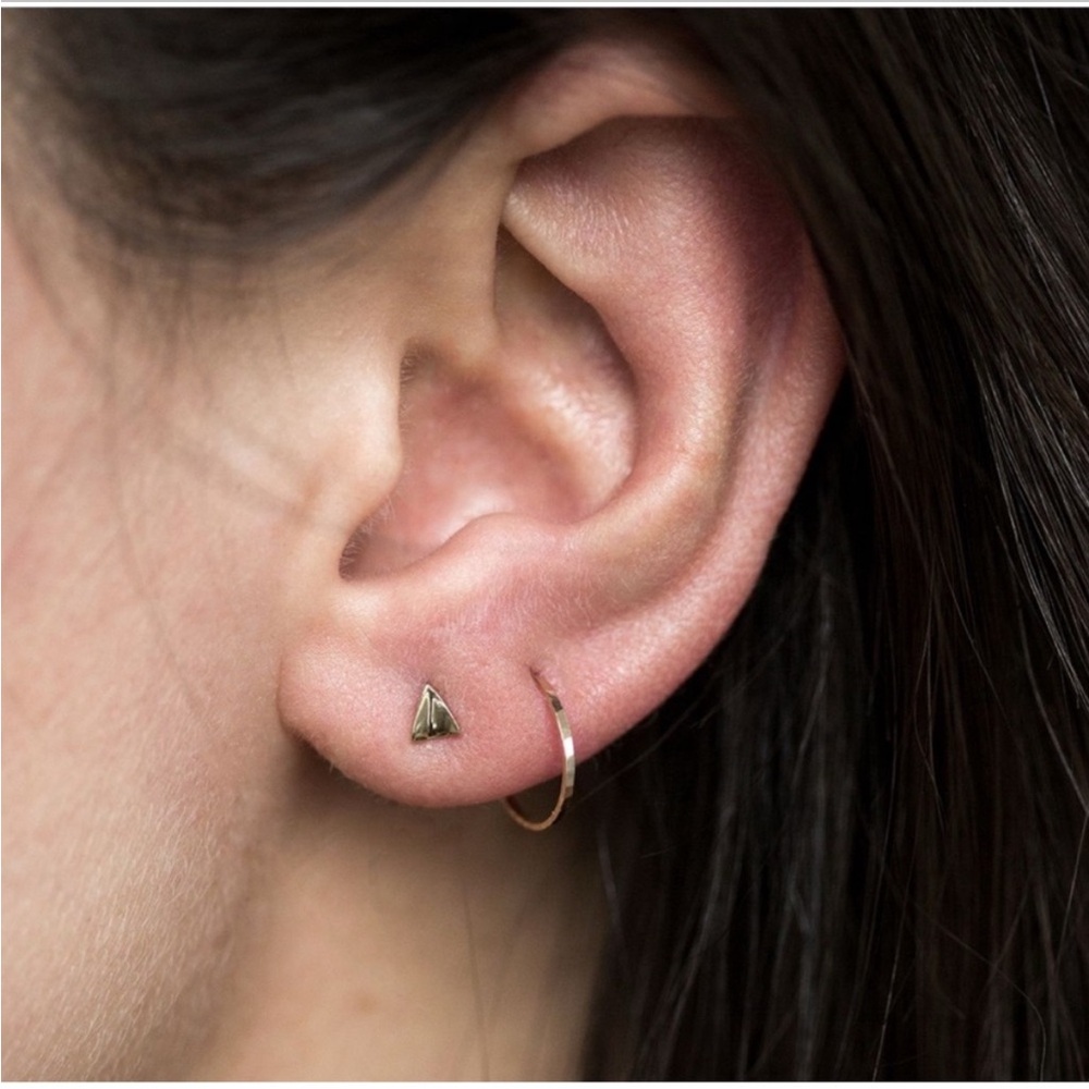 Catbird hoop dreams earrings (the OG tiny pair) in 14k yellow gold